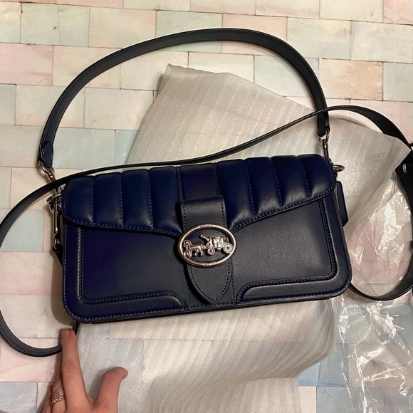 Coach Bags Shoulder Bag With Linear Quilting Nwt Poshmark